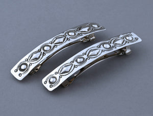 Barrettes, Set of Two by Jamie Blackgoat