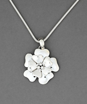 Pendant with Double Flowers by Artie Yellowhorse