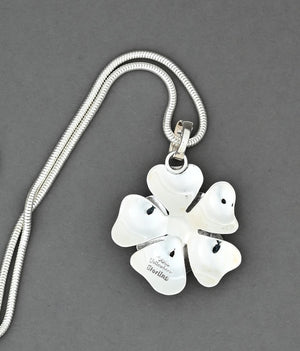 Pendant with Double Flowers by Artie Yellowhorse