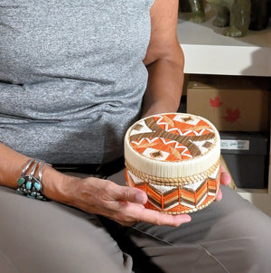 Quill Box with "Micmac" Design by Marina Recollet