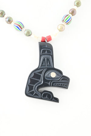 Killer Whale Pendant by Haida Artist Glenn Pollard