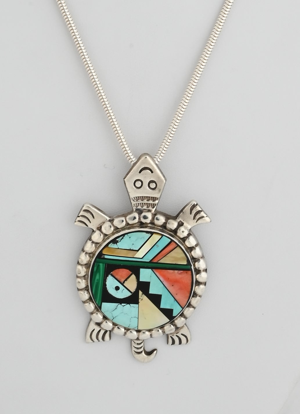 Turtle Pendant by Frank Yellowhorse