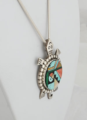 Turtle Pendant by Frank Yellowhorse