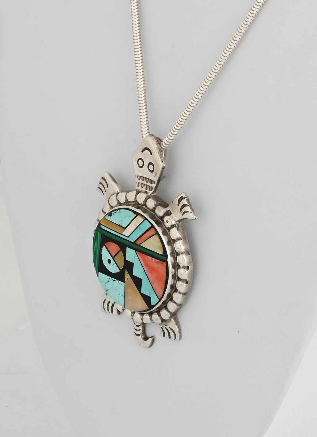 Turtle Pendant by Frank Yellowhorse