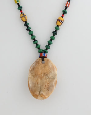 Necklace with Man's Face Pendant by Stan Hill, Sr.