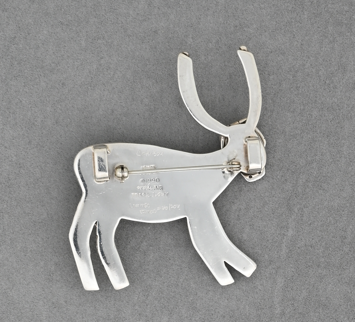 Caribou Pin/Pendant by Denise Wallace