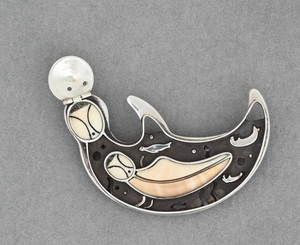 Female Sea Otter Pin/Pendant by Denise Wallace #184