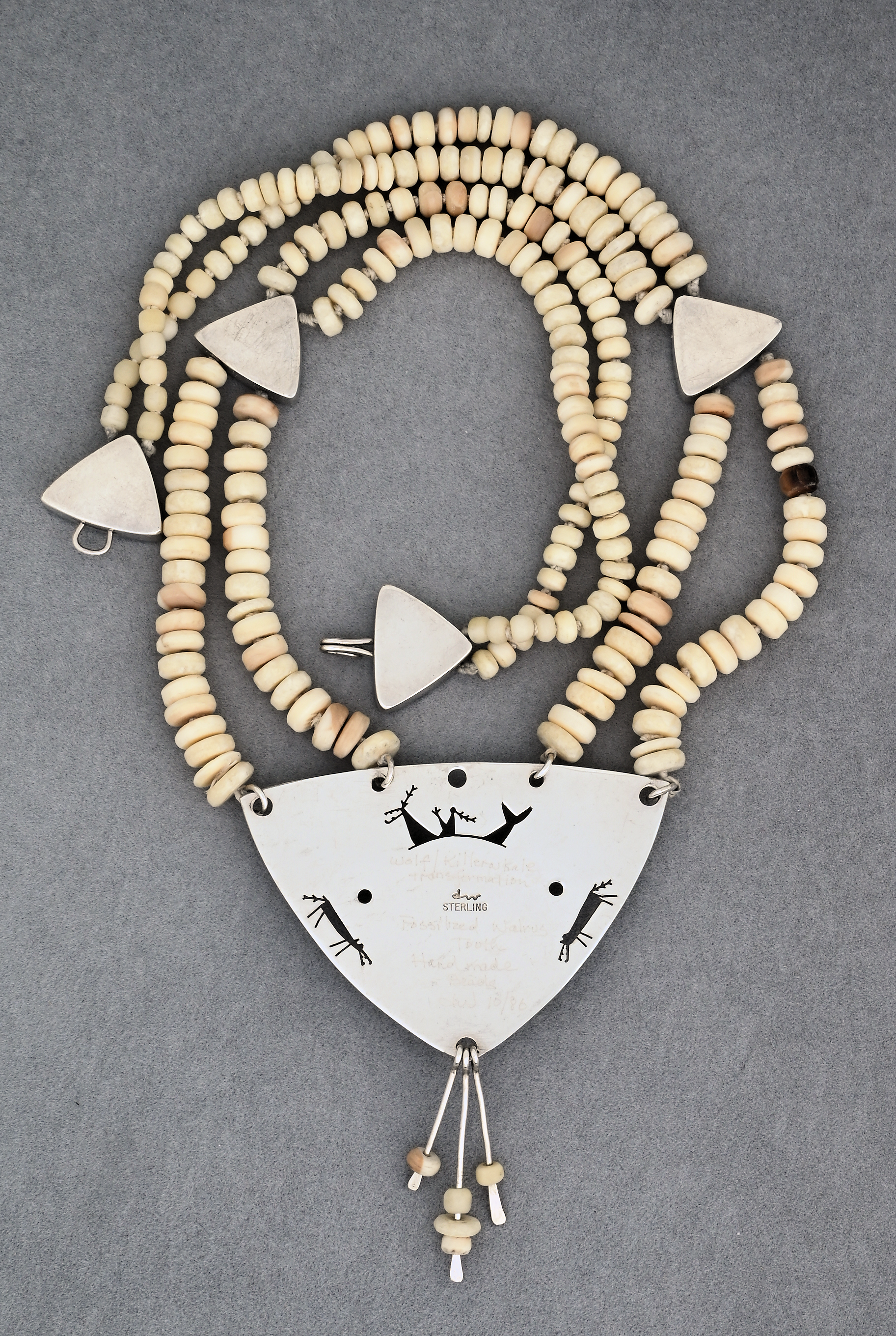 Wolf/Killer Whale Transformation Necklace by Denise Wallace