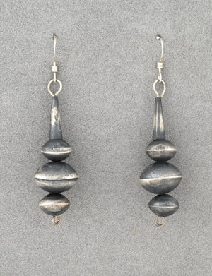 Earrings with Sterling Silver Beads