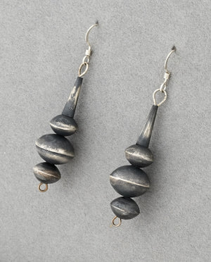 Earrings with Sterling Silver Beads