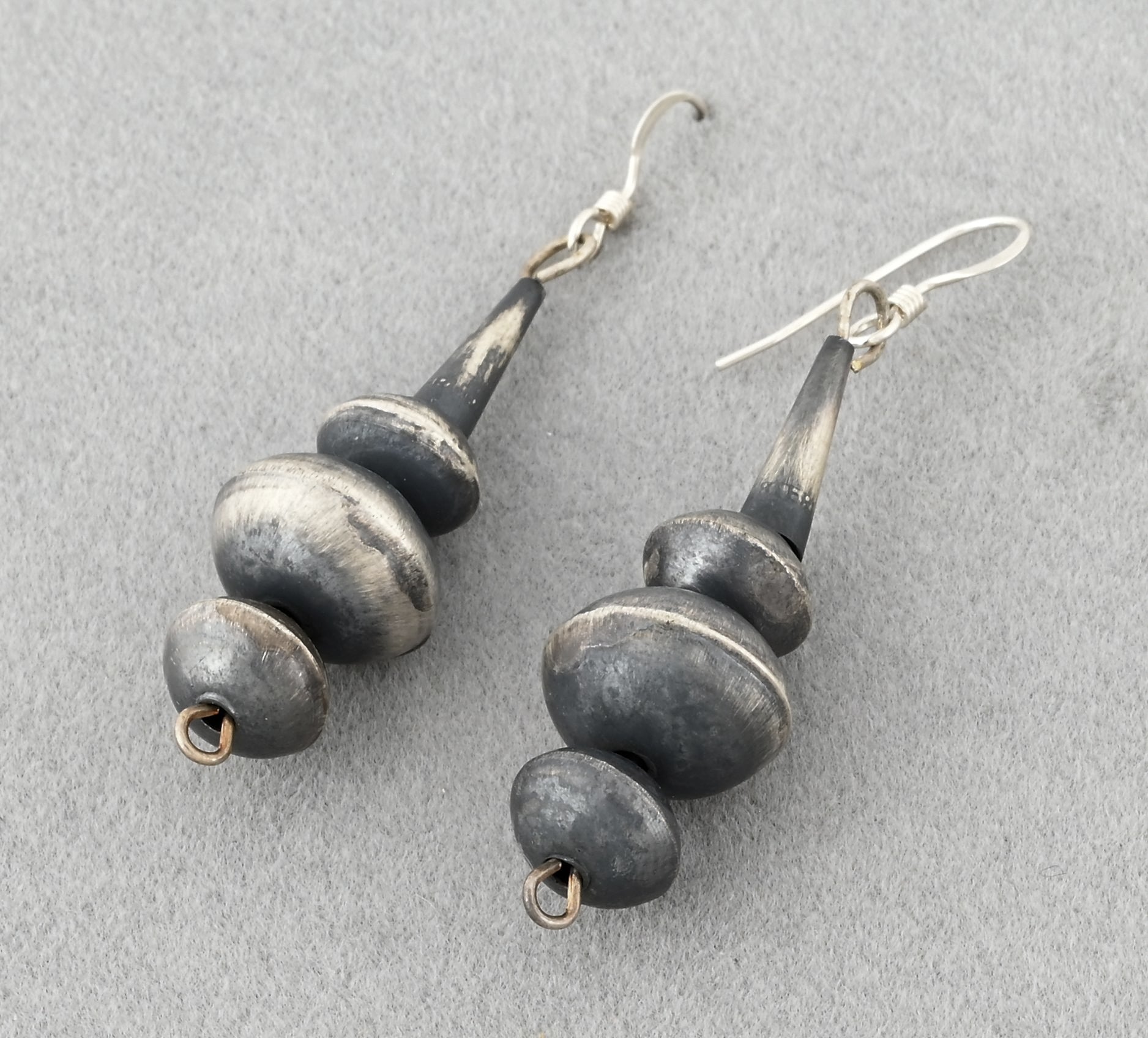 Earrings with Sterling Silver Beads