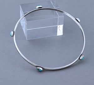 Bangle Bracelet with Turquoise