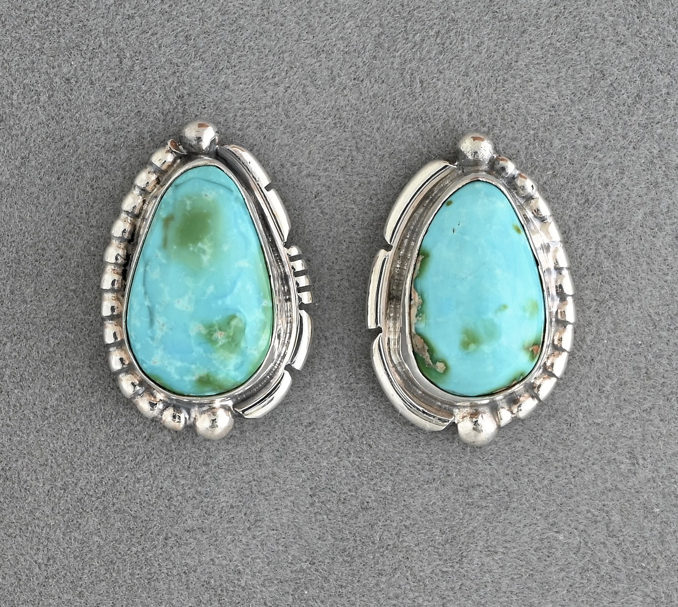 Earrings with Sonoran Gold Turquoise by Rydell Wylie