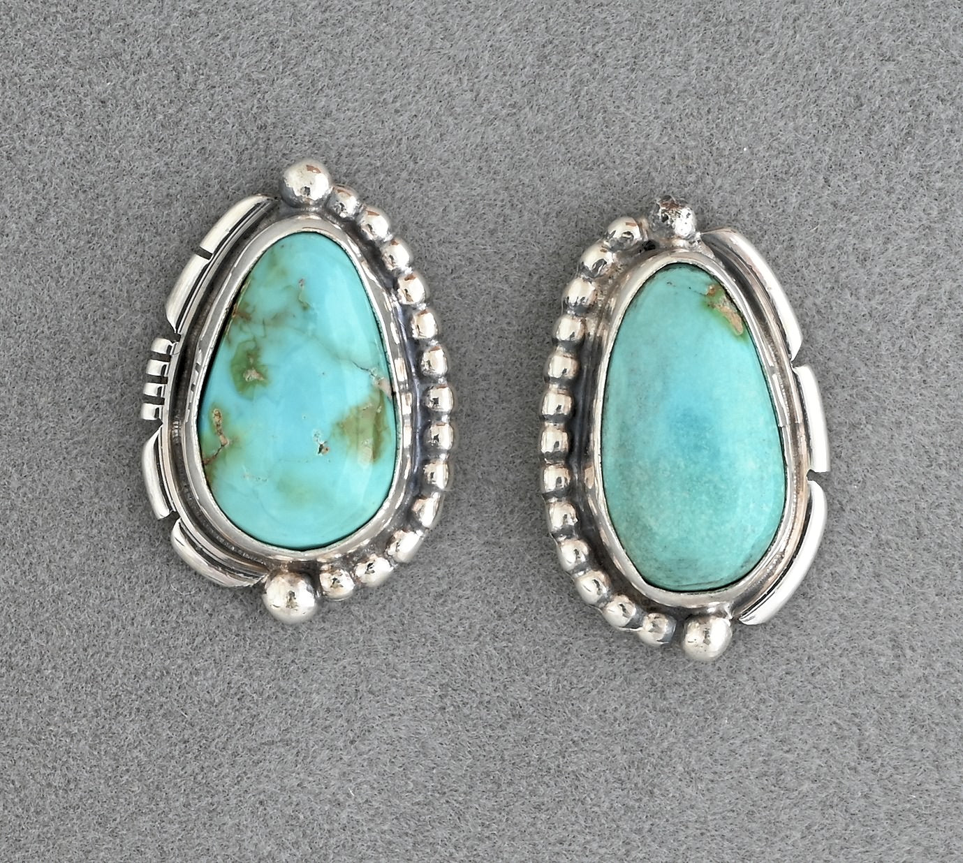 Earrings with Sonoran Gold Turquoise by Rydell Wylie