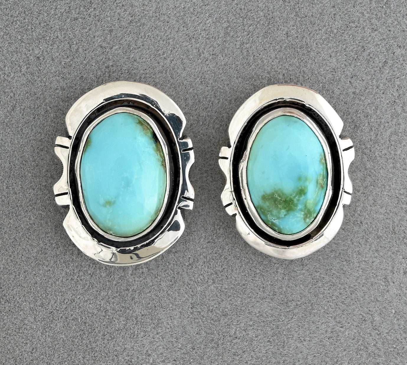 Earrings with Sonoran Gold Turquoise by Phyllis Smith