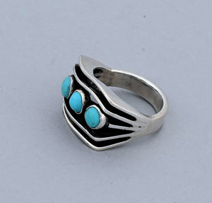 Ring with Turquoise by James Bahe