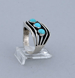 Ring with Turquoise by James Bahe