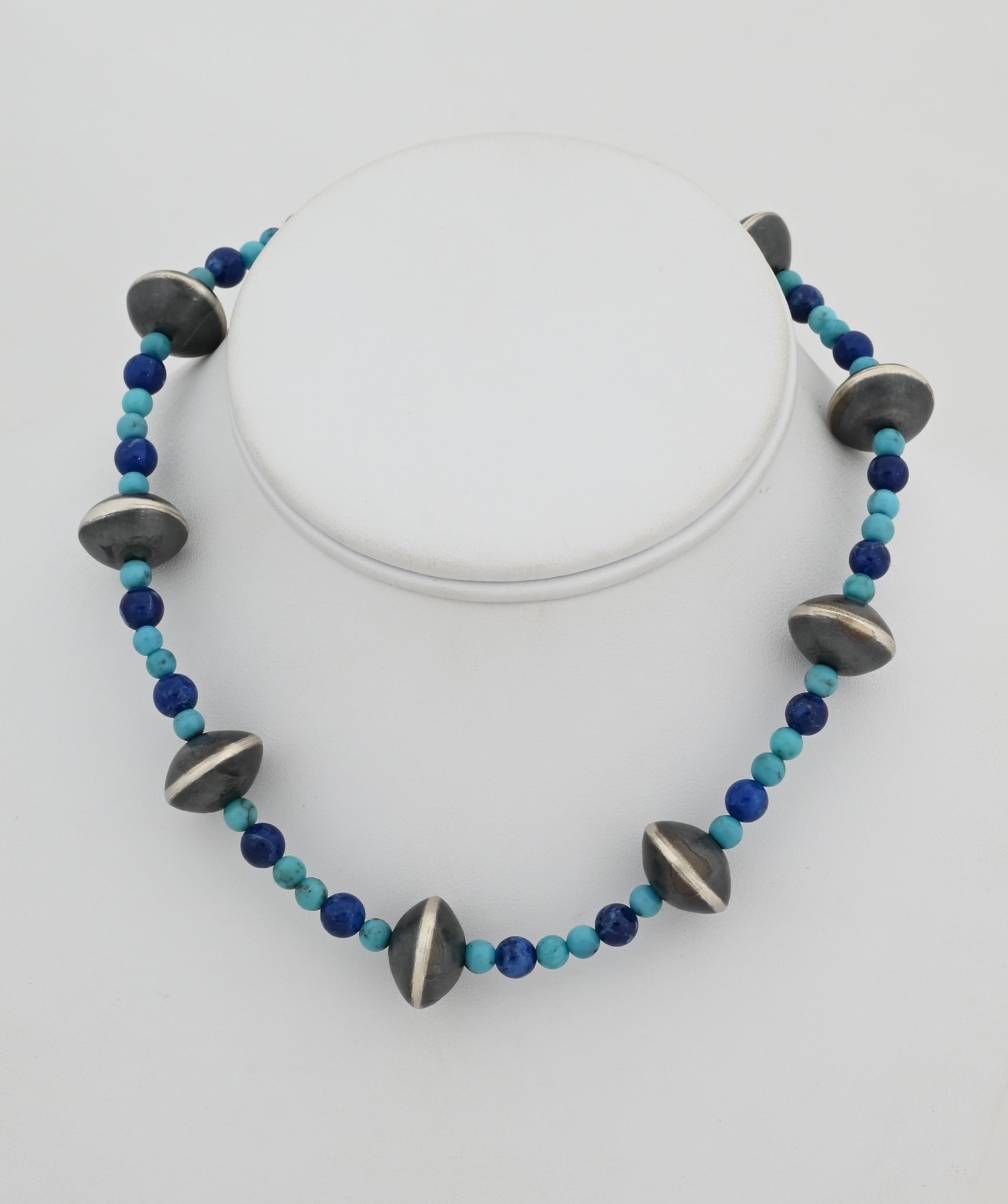 Choker Necklace with Antiqued Beads