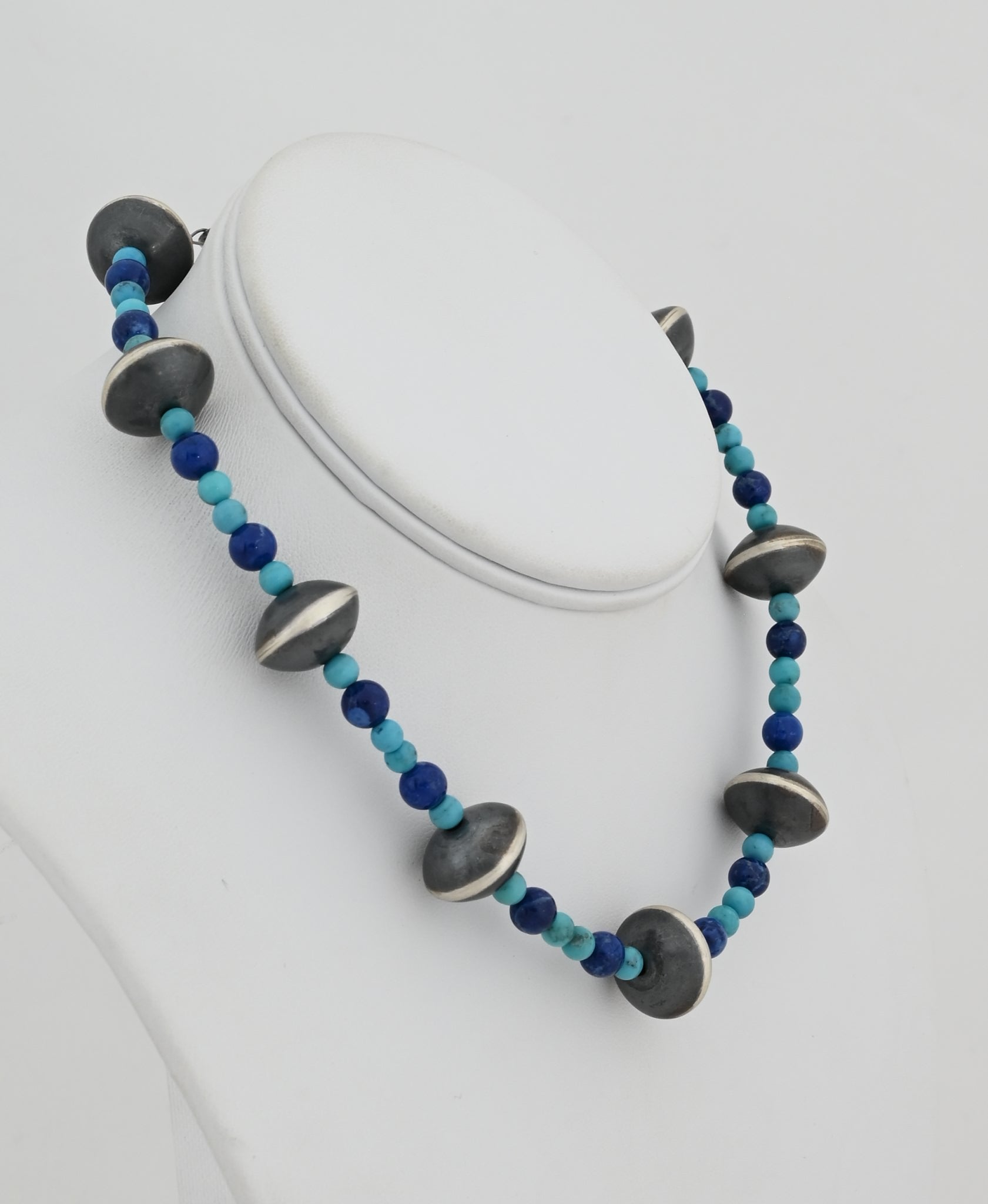 Choker Necklace with Antiqued Beads