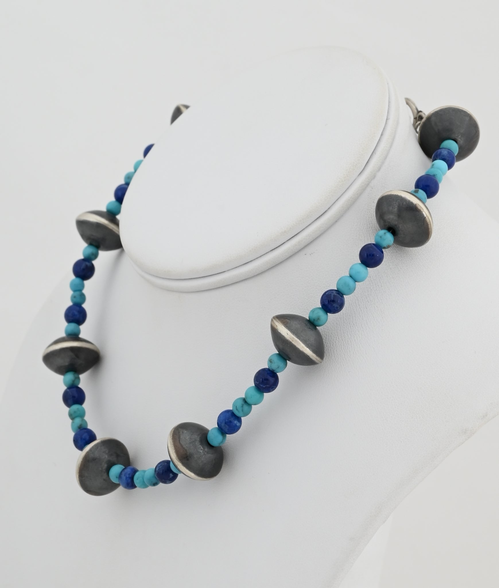 Choker Necklace with Antiqued Beads