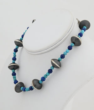 Choker Necklace with Antiqued Beads