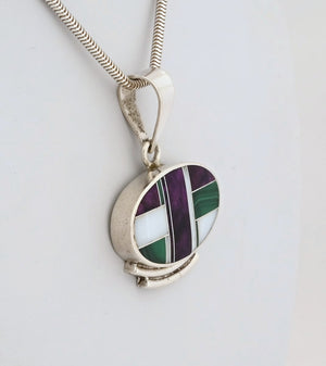 Pendant with Inlay by Tracey-Knifewing (vintage)