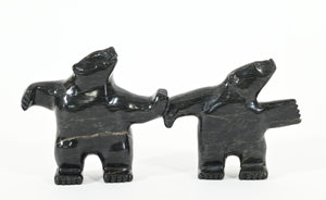 Two Bears Dancing by Johnny Papigatok
