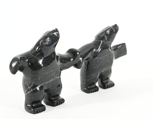 Two Bears Dancing by Johnny Papigatok