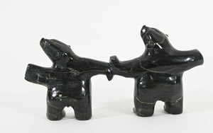 Two Bears Dancing by Johnny Papigatok