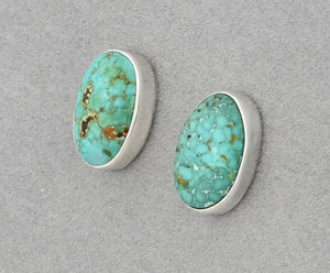 Earrings with Vintage Turquoise