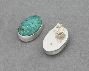 Earrings with Vintage Turquoise