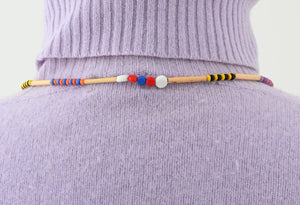 Necklace with Beaded Star Medallion (Reversible)