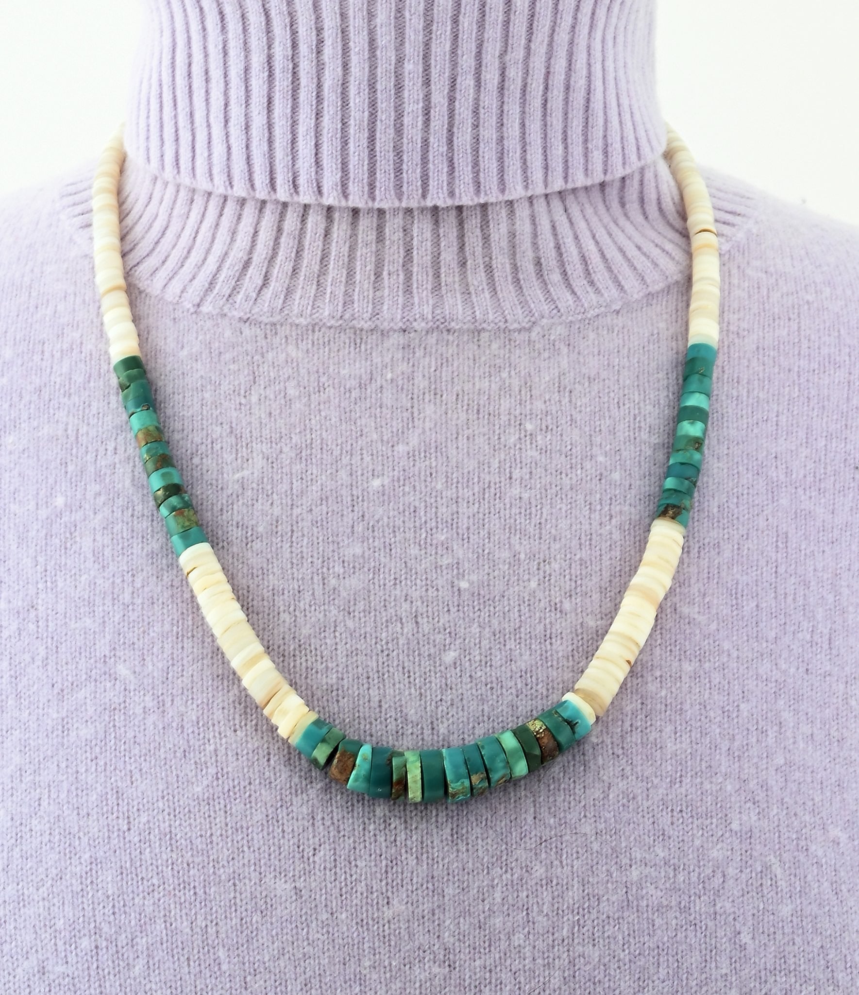 Necklace with Rolled Beads