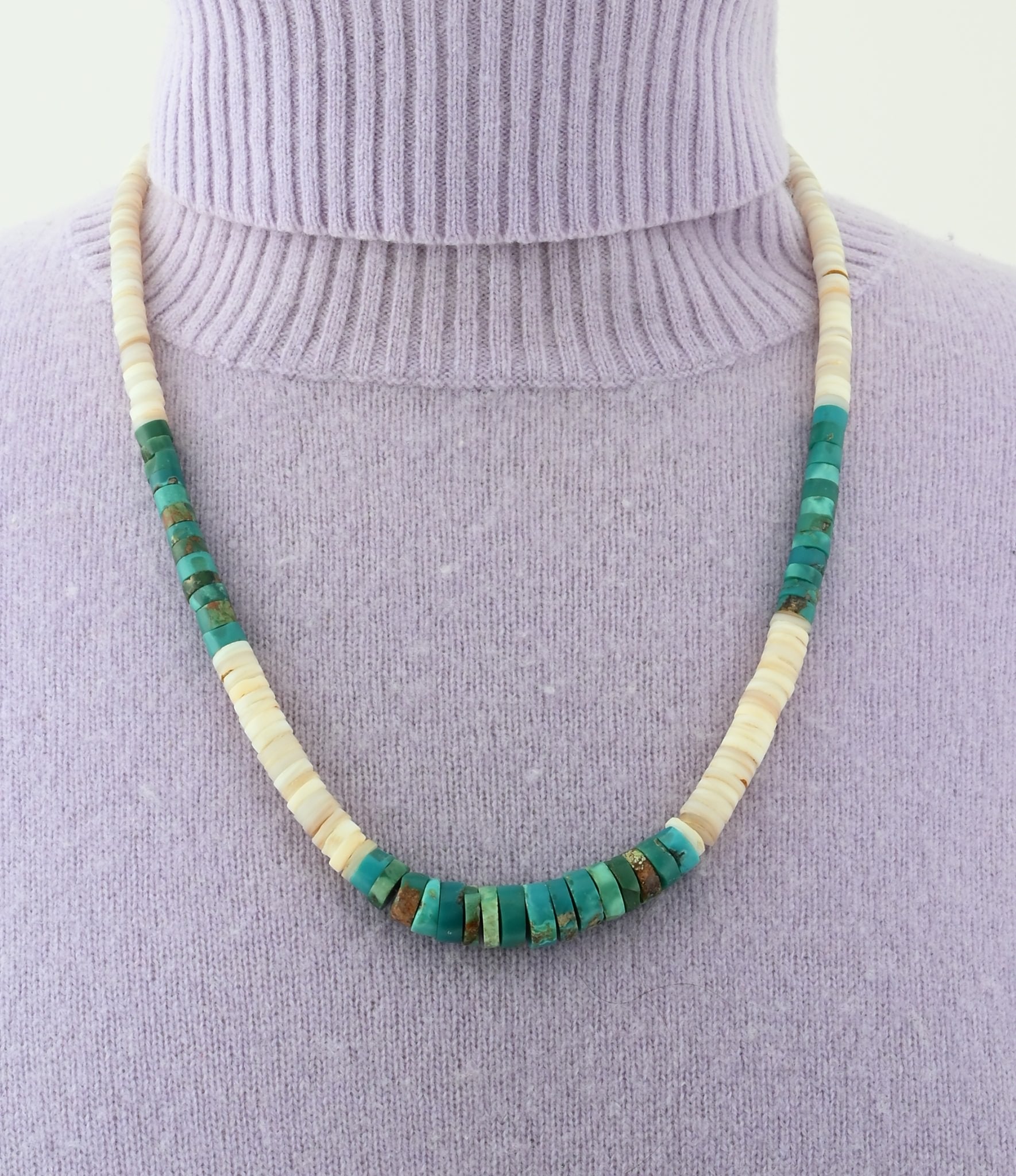 Necklace with Rolled Beads