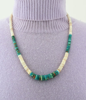 Necklace with Rolled Beads