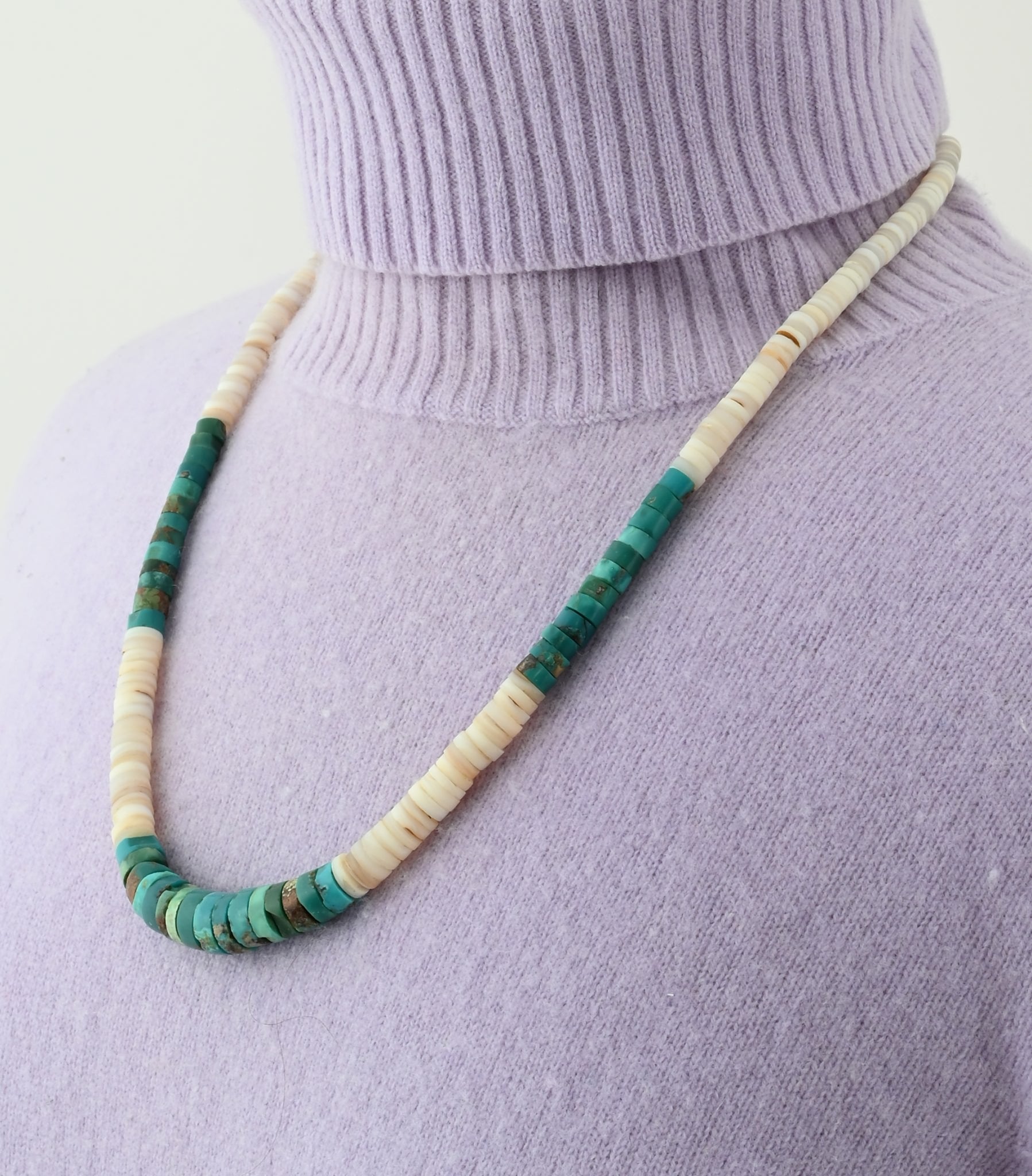 Necklace with Rolled Beads