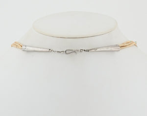 3 Strand Heishi Necklace with Melon Shell - it's a beauty!