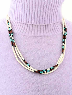 3 Strand Heishi Necklace