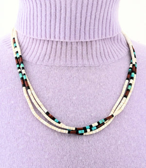 3 Strand Heishi Necklace