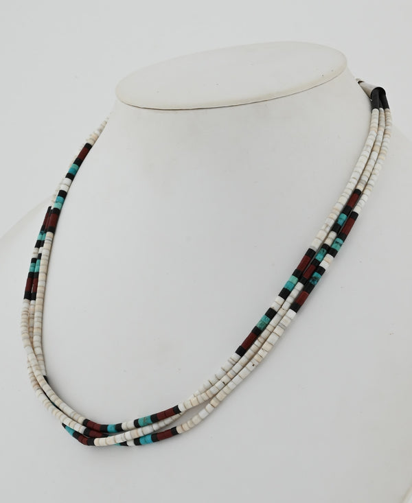 3 Strand Heishi Necklace - Long Ago & Far Away