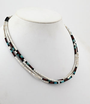 3 Strand Heishi Necklace
