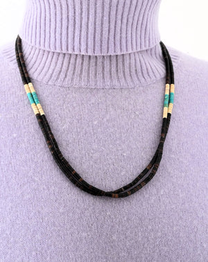 Two Strand Heishi Necklace