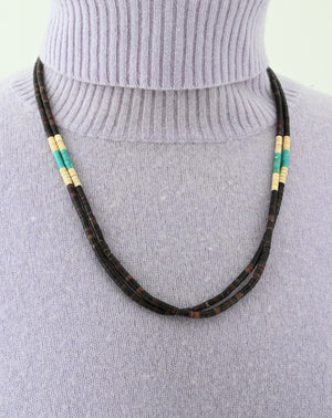 Two Strand Heishi Necklace