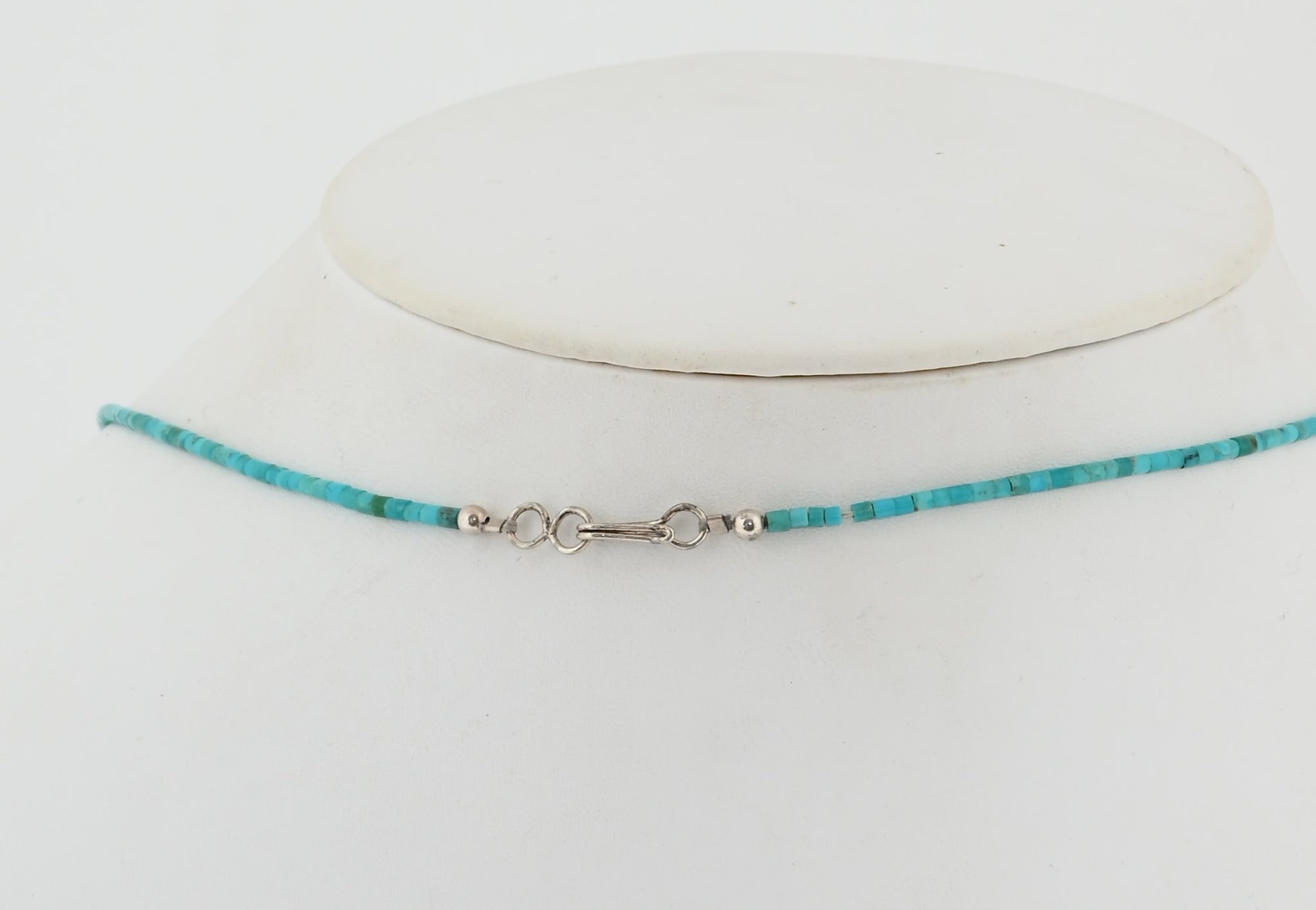 Heishi Necklace with rolled Turquoise Beads