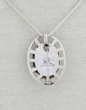 Woman In The Moon Pin/Pendant (with Hinged Mask) by Denise Wallace