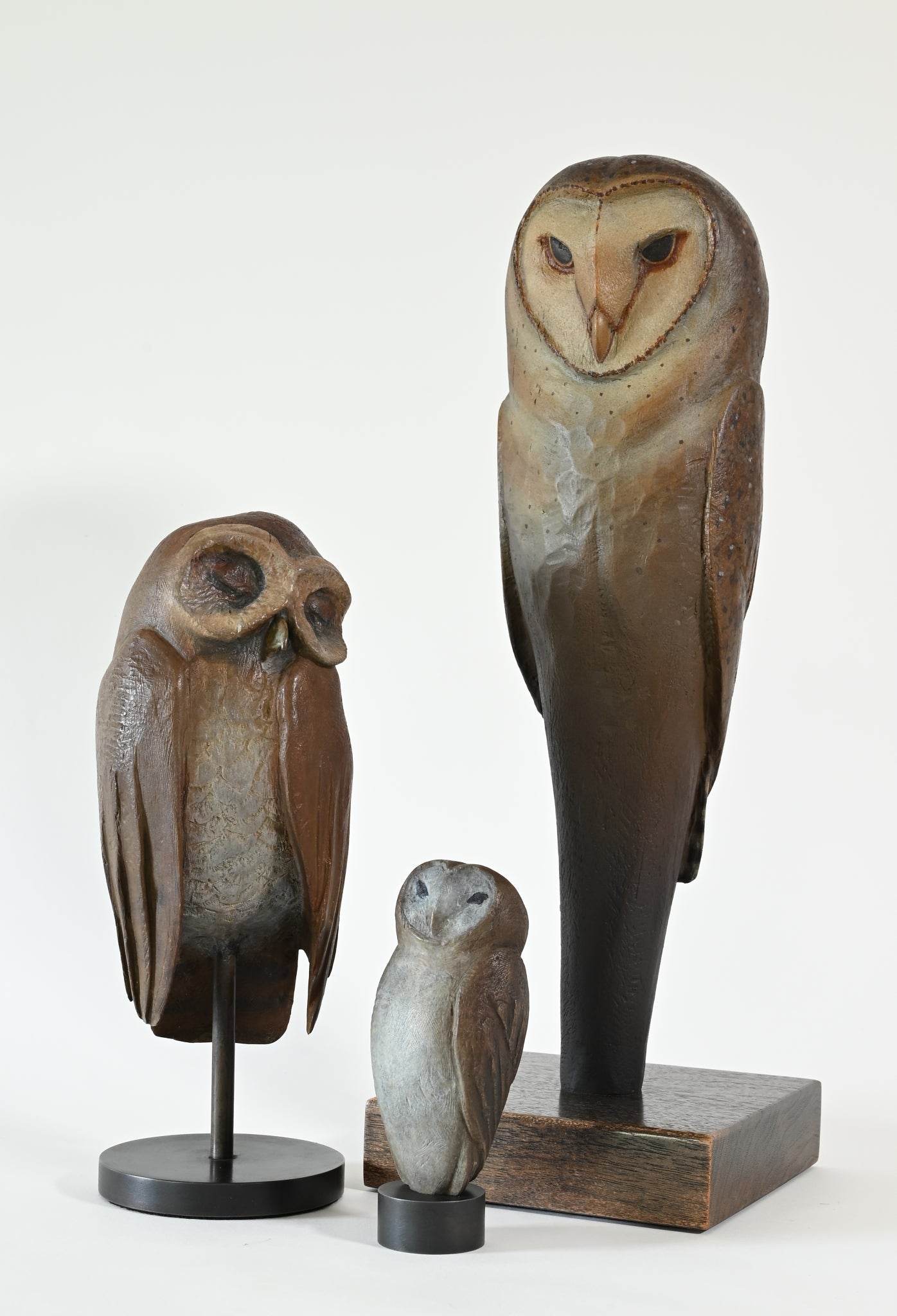 "Small Owl Fetish" Bronze by Hib Sabin; #4/75