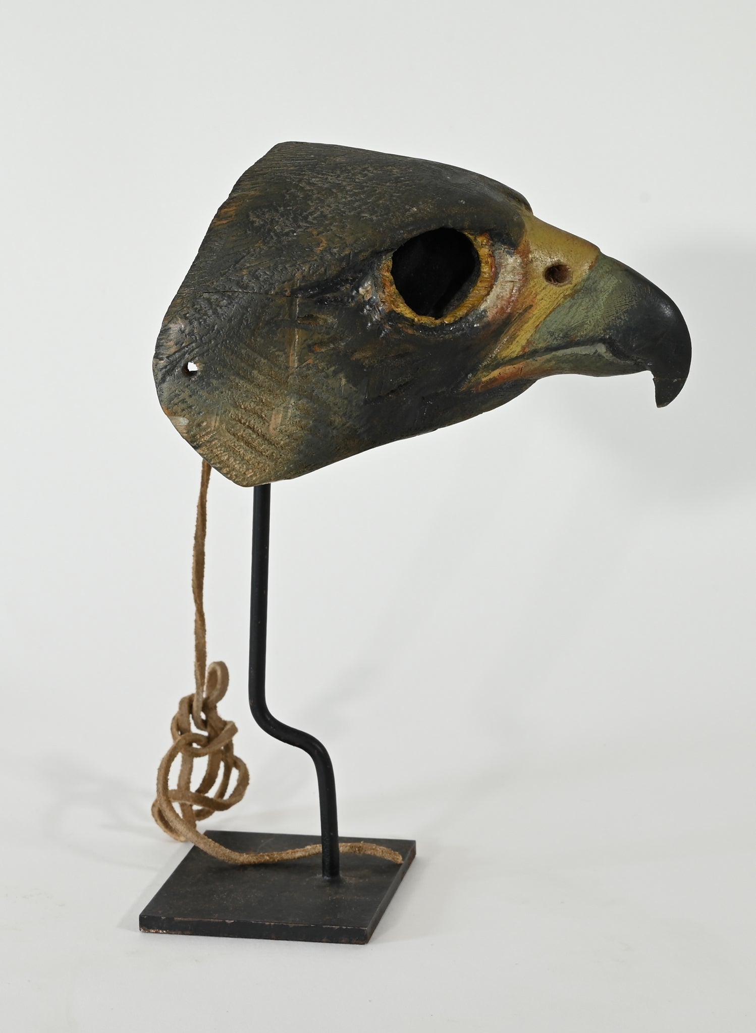 "Hawk Mask" Original Wood Sculpture by Hib Sabin