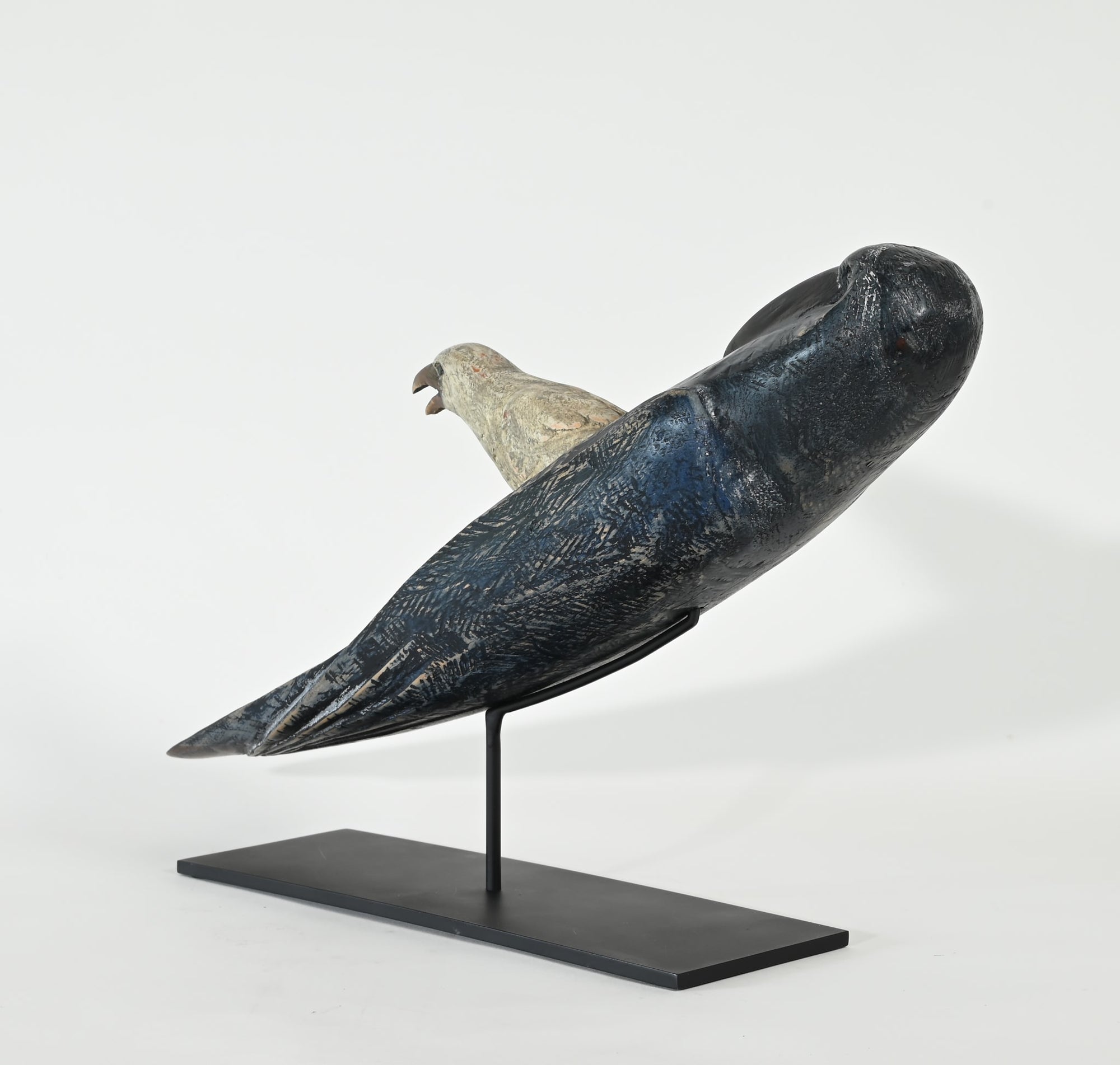 "Raven Dreaming of Creation" Original Wood Sculpture by Hib Sabin