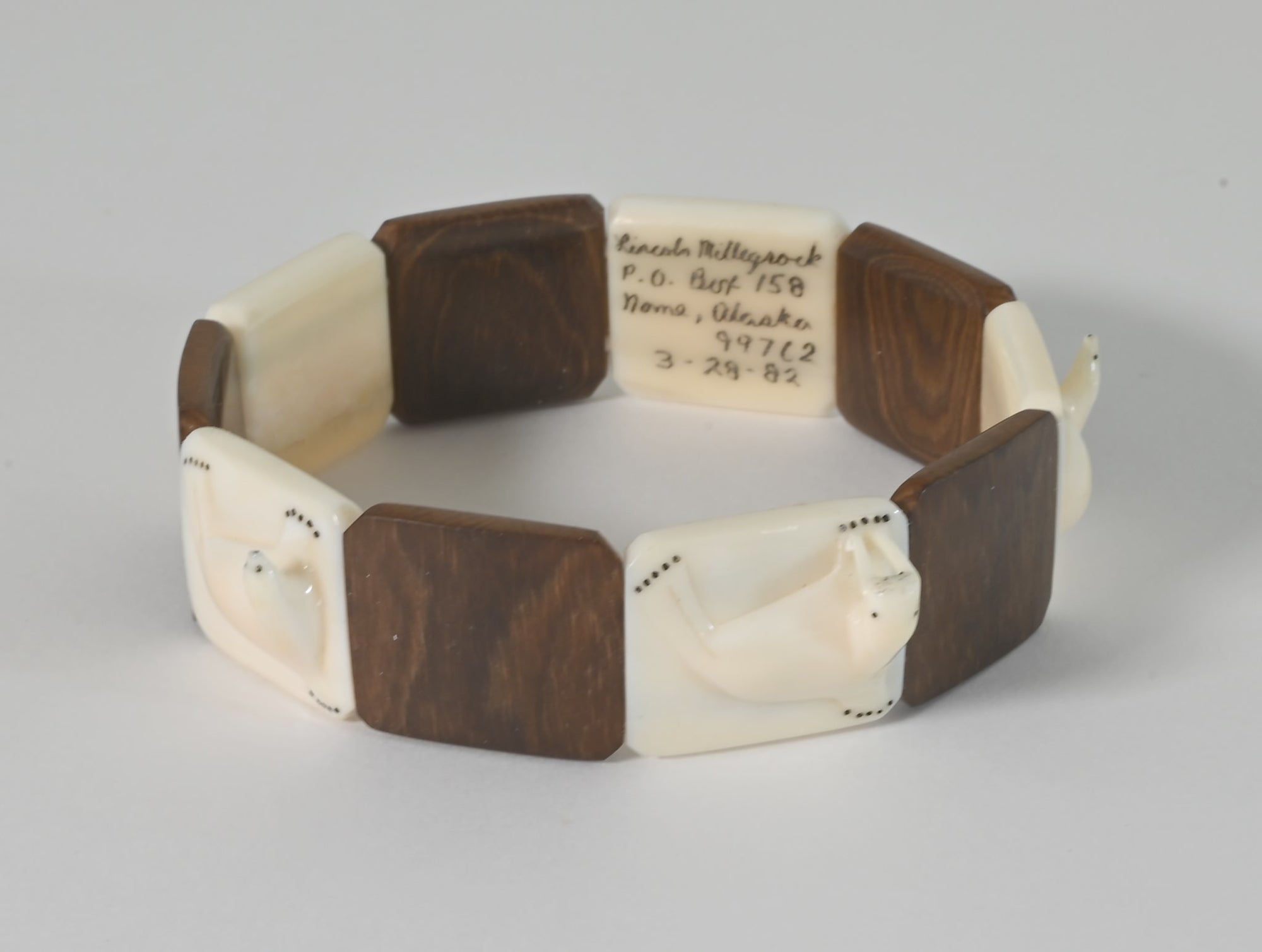 Alaskan Sea Mammal Bracelet by Lincoln Milligrook