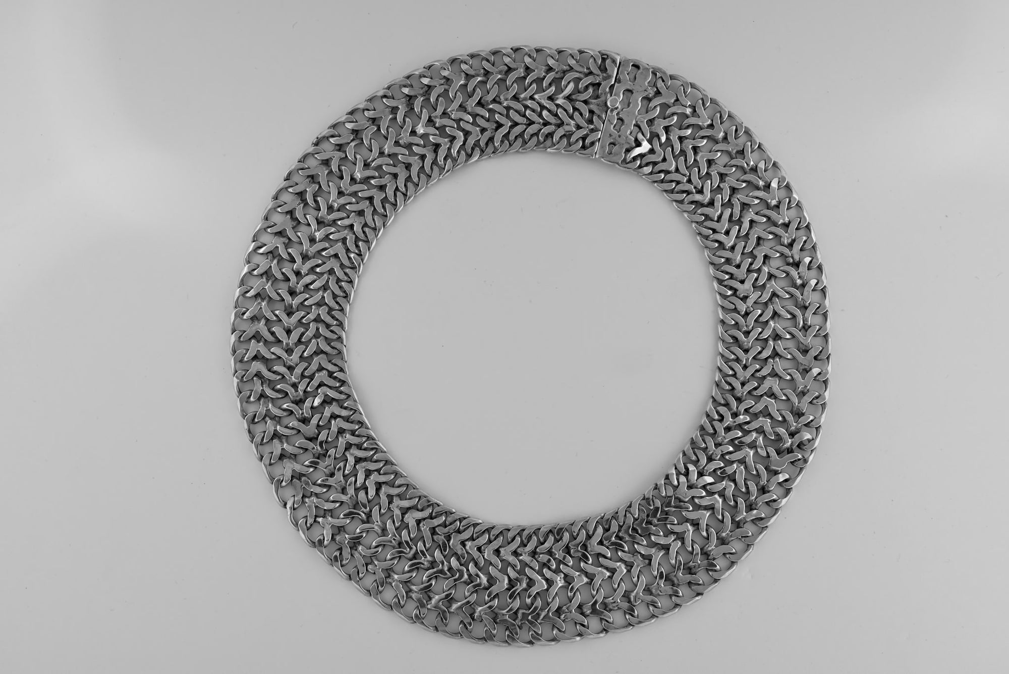 Woven Silver Collar (Mexico) by unknown